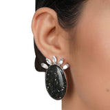 Silver Plated Dolomite Tourmaline Necklace Set