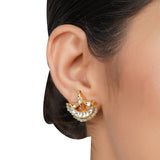 Gold Plated Kundan Aquamarine Choker Set