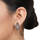 Silver Plated Zircon Pendant Necklace Set