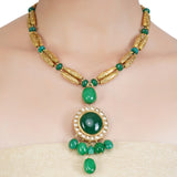 RATNA GREEN KUNDAN NECKLACE