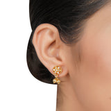 Gold Plated Zircon Choker Necklace Set
