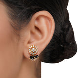 Gold Plated Zircon Black Onyx Necklace Set