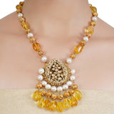 RATNA PINK CHAND NECKLACE