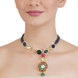 RATNA RED KUNDAN NECKLACE