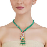 VILANDI PEACOCK KUNDAN PENDANT