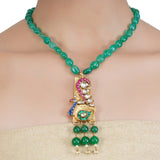 VILANDI PEACOCK KUNDAN PENDANT