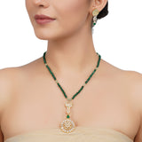 Gold Plated Neel Zircon Green Set