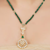 Gold Plated Neel Zircon Green Set