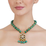 VILANDI FLORAL KUNDAN PENDANT