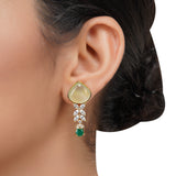 Gold Plated Neel Zircon Green Set