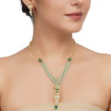 Gold Plated Neel Zircon Fluorite Set