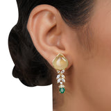 Gold Plated Neel Zircon Fluorite Set