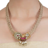 VILANDI KUNDAN BROWN PENDANT