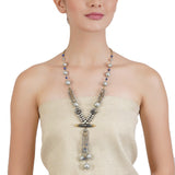 VILANDI ANTIQUE SILVER TASSLE NECKLACE