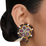 Gold Plated Neel Kundan Choker Set