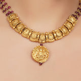 Godl Plated Neel Temple Necklace Set