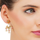 Grishma Gold Plated Kundan Pink Choker Set