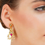 Grishma Gold Plated Kundan Pearl Choker Set