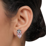 Silver Plated Neel Ruby Zircon Choker Set