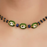 Gold Plated Neel Kundan Choker Set