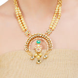 Grishma Gold Plated Kundan Necklace Set