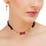 Grishma Gold Plated Kundan Choker Set