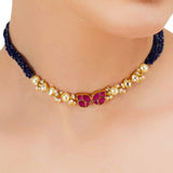 Grishma Gold Plated Kundan Choker Set