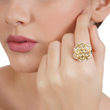 VILANDI ROUND FLOWER RING