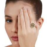 VILANDI ROUND KUNDAN RING