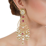 VILANDI TEAR DROP KUNDAN CHANDBALI