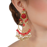 RATNA CORAL PEARLS CHANDBALI