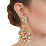 VILANDI PINK KUNDAN CHANDBALI
