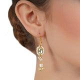 VILANDI SQUARE BLUE KUNDAN CHOKER SET