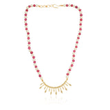 Gold Plated Baisakh Zircon Necklace Set