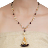 VILANDI TASSLE KUNDAN NECKLACE