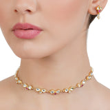 VILANDI KUNDA TEAR DROP NECKLACE SET