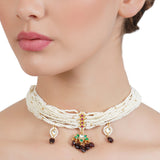 VILANDI PEARL KUNDAN CHOKER