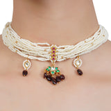 VILANDI PEARL KUNDAN CHOKER