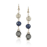 Silver Plated Baisakh Lapis Zircon Necklace Set