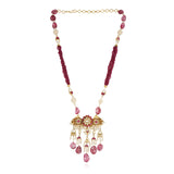 Gold Plated Baisakh Kundan Tourmaline Necklace Set