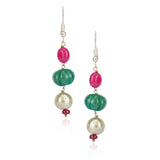 Samyukta Silver Plated Kundan Necklace Set
