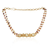 Gold Plated Baisakh Kundan Garnet Choker
