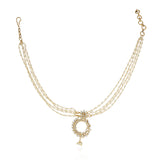 Gold Plated Baisakh Zircon Necklace Set