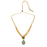 Samyukta Kundan Green Necklace Set