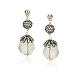 Dor Silver Plated Rock Crystal Double Strand Set