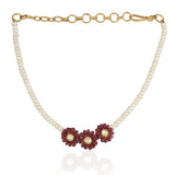 Gold Plated Baisakh Ruby Kundan Choker Set