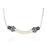 Silver Plated Baisakh Blue Iolite Choker Set
