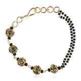 Gold  Plated Mangalya Marcasite Beads Bracelet