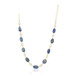 Dor Gold Plated Lapiz Pearl Strand Set