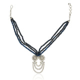Silver Plated Baisakh Zircon Necklace Set